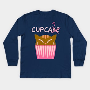 CUPCAT Kids Long Sleeve T-Shirt